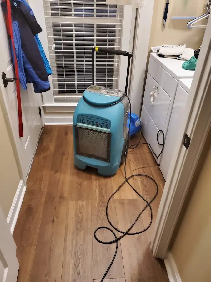 Commercial dehumidifier deployed for Flood Damage Cleanup in Johnstown