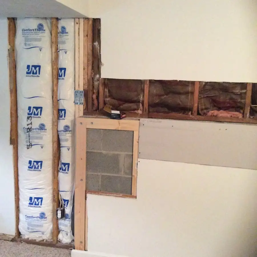 Wall insulation replacement during Odor Removal & Deodorization in Johnstown